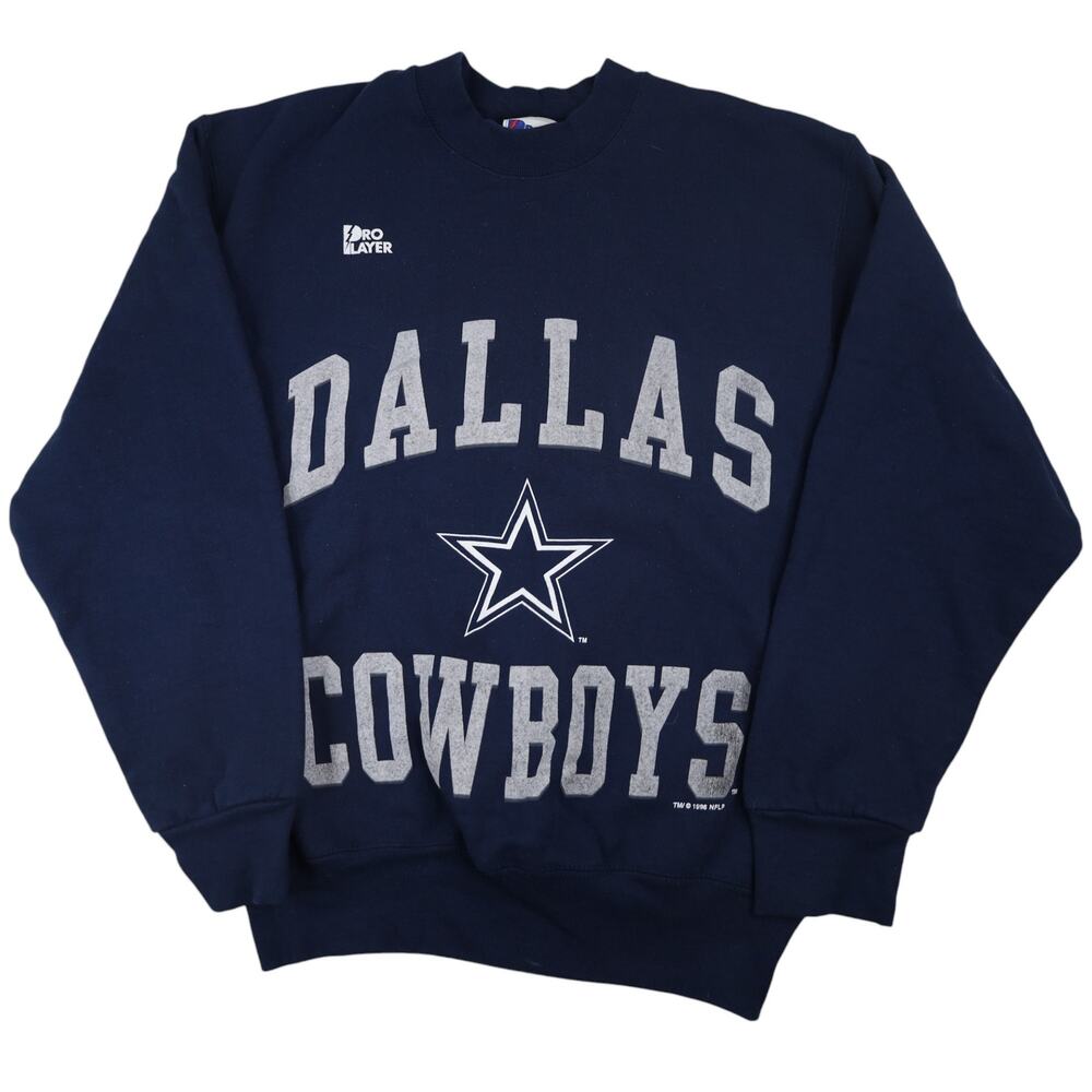 Vintage 90s Pro Player Dallas Cowboys Big Spellout Graphic Sweatshirt